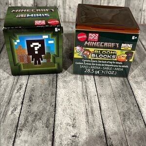 Mattel Minecraft Mini Bloom Blocks and minis